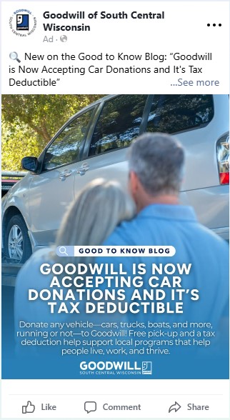 Goodwill social media post